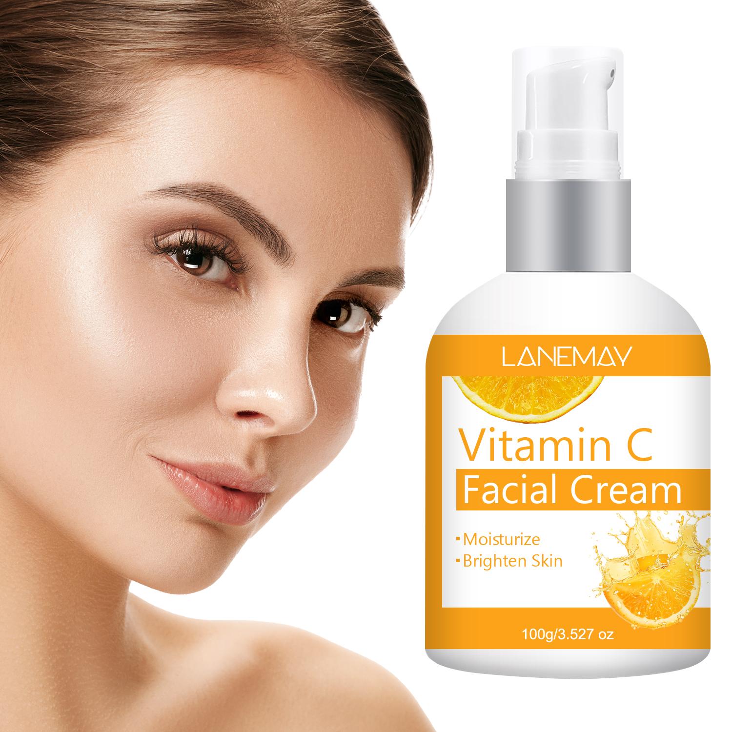 

Vitamin C Facial Cream-Fades Dark Spots, Reduce Wrinkles With Vitamin C-Firming & Lifting Skin-Suitable For All Skin Types, 100ml