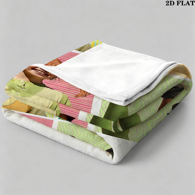 1PC Pippi Longstocking Custom Name Patterned Flannel Blanket Suitable For All Seasons for Home Decor Warmth and Comfort Gifts Holiday Present