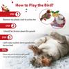 Interactive Cat Toy For Cats Flying Bird Flapping Wings Sparrow Catnip Plush Toy Simulated Chirping Bird Pet Toy