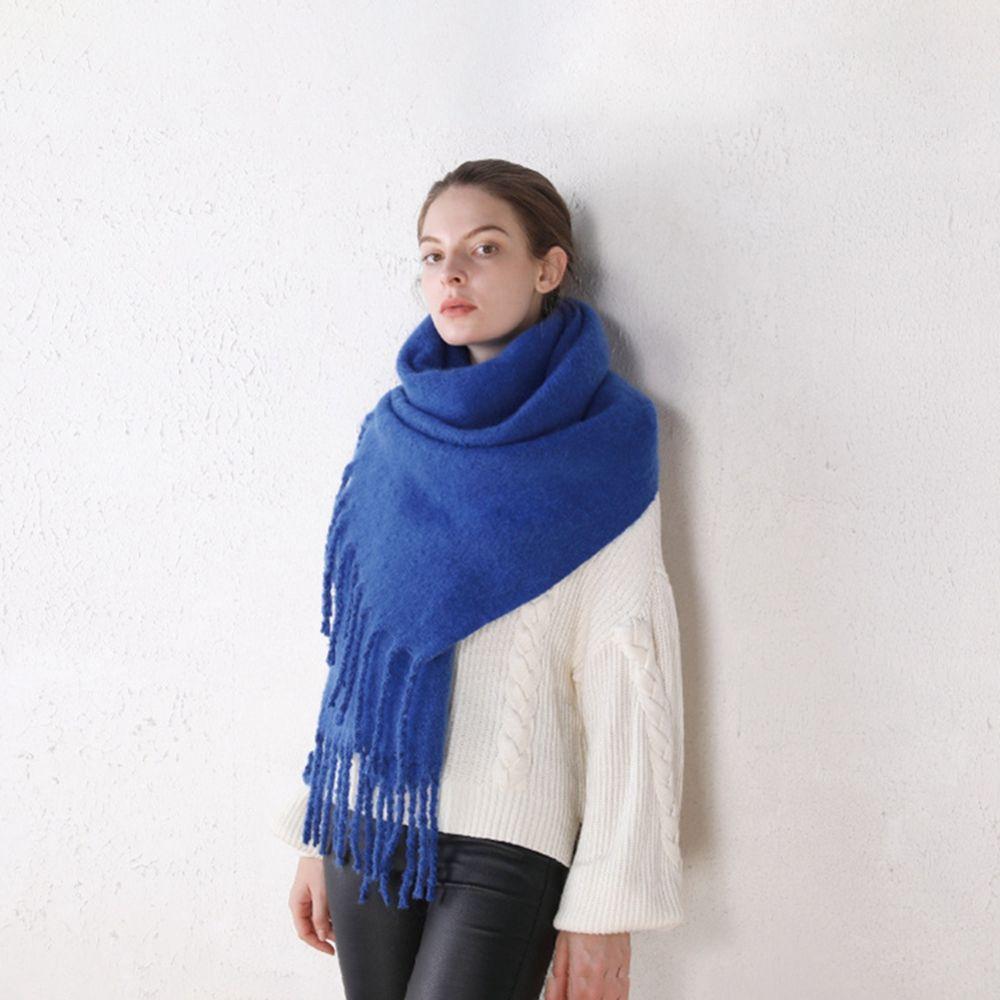 Winter Korean Style Scarves Pashmina  Wraps Female Cashmere Shawl Cashmere Scarves Solid Scarf