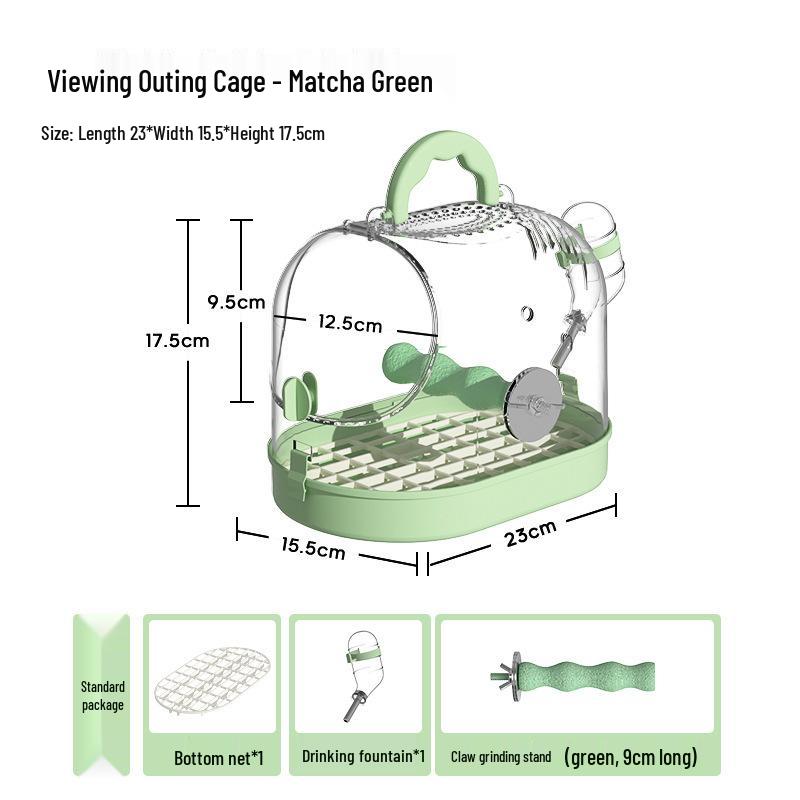 Colivie de călătorie pentru papagali: Transparent, Portabil, High-End pentru Nimfe & Peruşi