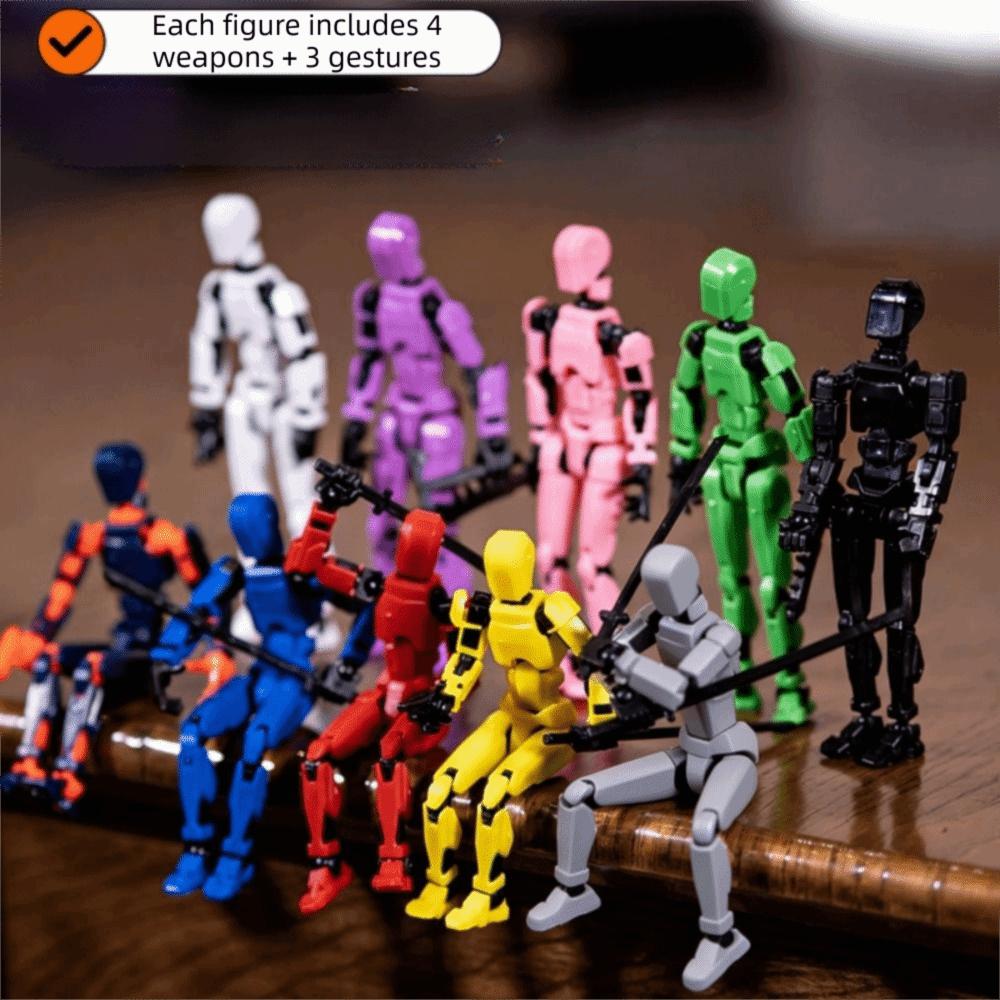 Multi Joint Mobile Action Figure Handheld Toy Movable Doll Multi-Jointed Robot  Collectible Display