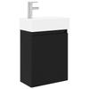 Bathroom Vanity Cabinet with Faucet Black