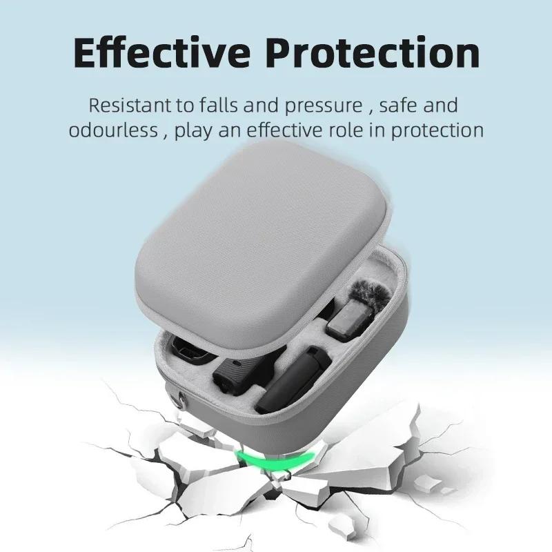 Soft Plush Liner Storage Bag for DJI OSMO Pocket 3,Carrying Case PU Shell Handbag Handheld Gimbal Camera Accessories