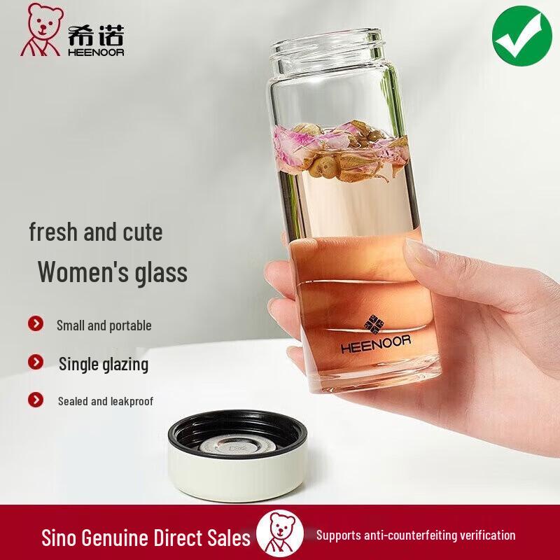 Xinuo Portable High Borosilicate Glass Tea Cup