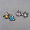Wind Temperament Sweet Four-Color Crystal Stud Earrings Fashion Commuter Jewelry Niche Simple Earrings Women