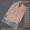 Thick Transparent PE Dustproof Garment Bag: Disposable Moisture-proof Suit/Jacket Cover