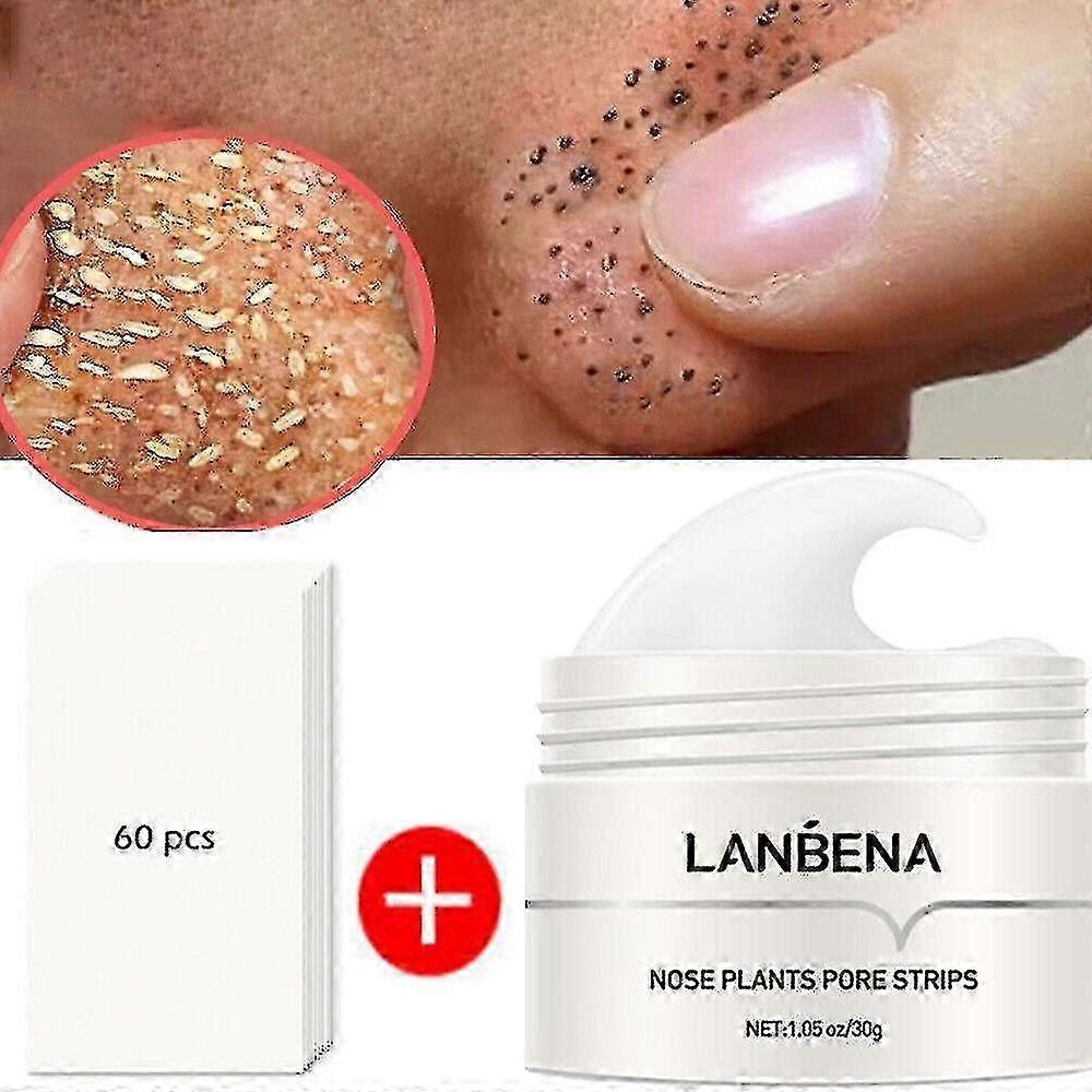 Lanbena Mitesserentferner Creme Porenstreifen Nasenakne Tiefenreinigung Peel-Off-Maske Tw 25-26