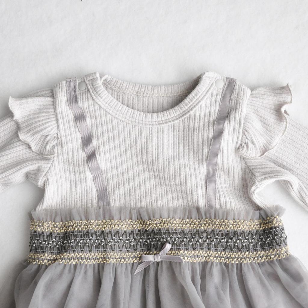 Bodysuit Baby Nuance Gray 70 [KOTOKOTO] 722-477042