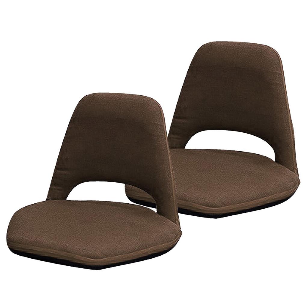 Sada 2 židlí Urban Tsusho Square Seat, hnědá, kompaktní a snadno přenosná, F-1841