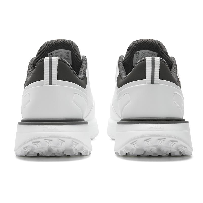 FILA GF DRIVEX Cushioning Slip Resistant Abrasion Resistant Low top Golf Shoes Men's Bright White/Deep Eagle Gray A12M611712FBB