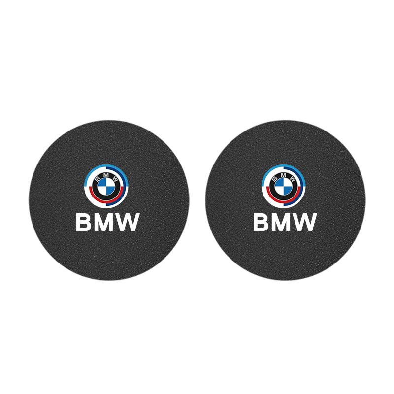 2Pcs Car Coaster Water Cup Mat Non-Slip Pad For BMW Performance E93 G30 E92 E53 F40 F10 F20 F30 X6 E34 E61 E60 E39 E28 X3 X1 X4 DNPQY1