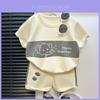 Baby Boy Girl Summer Cotton Animal Cartoon Short Sleeve T Shirt And Shorts Set For Toddler Kids