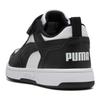 Puma Rebound V6 Lo Classic Versatile Low-Top Kids Skate Shoes Kids Sneakers Black White 397419-01