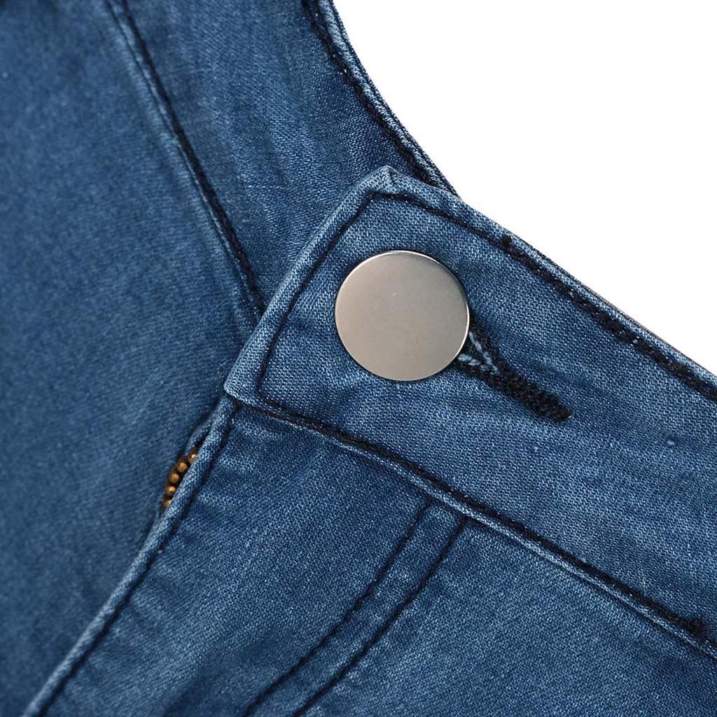Damskie Klasyczne Jeansy Bootcut z Wysokim Stanem Elastyczne Dżinsowe Spodnie na Co Dzień