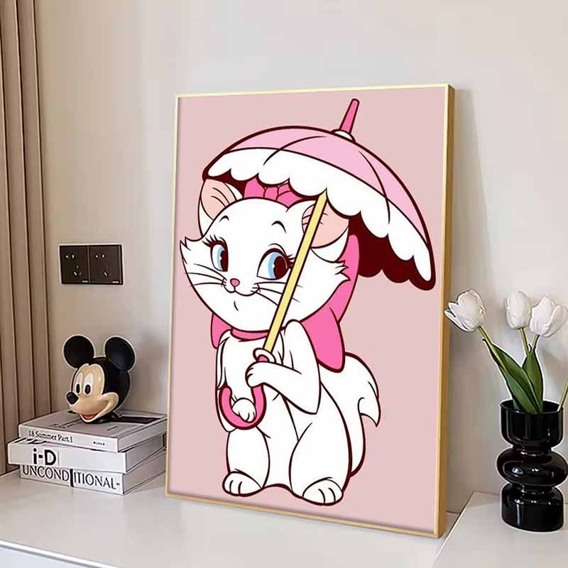 Disney Diamond Painting The Adventures of Marie The Cat Wall Decoration Full Diamond Cross Stitch DIY Gift Home Decoration