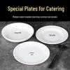White Melamine Round Catering Plate for Commercial Use