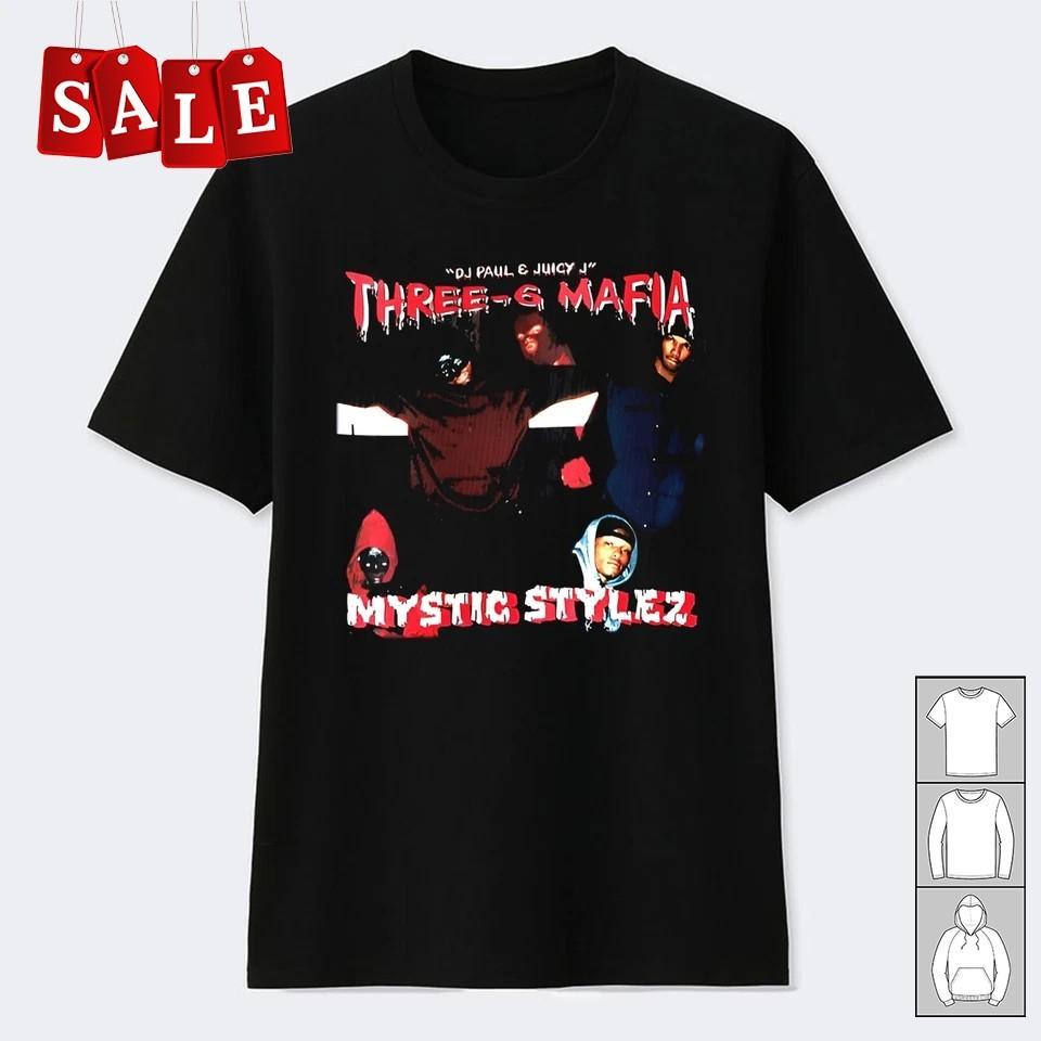 New Popular Three 6 Mafia Mystic Stylez Album Cotton Unisex S-5XL Shirt NH486 S