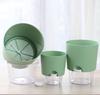 Self Watering Flower Pot Plastic Hydroponics Plants Pot Succulent Potted Planters Transparent Home Office Desktop Decoration