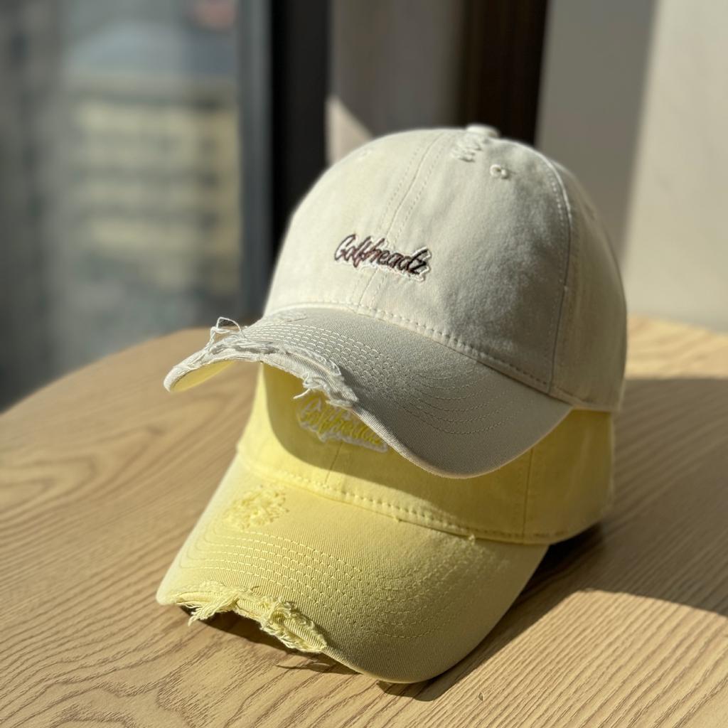 New Embroidered Letter Soft Top Baseball Cap Children Gradually Change Color In Spring and Summer Washed Pink Cap Showing Small Face