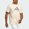 adidas Court Therapy Graphic Tee With American Retro Print Men Tops Beige IN6361