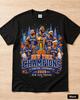 Knicks Sieger T-Shirt Blau Orange Meisterschaft Grafik T-Shirt