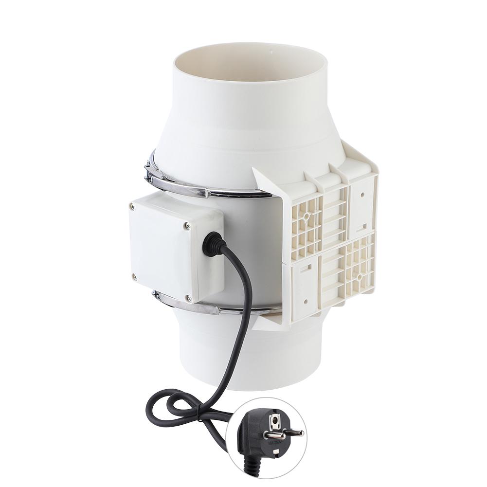 High Efficiency Inline Duct Fan Air Extractor Bathroom Kitchen Ventilation System   80W