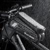 Bicycle Top Tube Front Frame Bag Waterproof Hard Shell Bag 7'' TPU Touch Screen