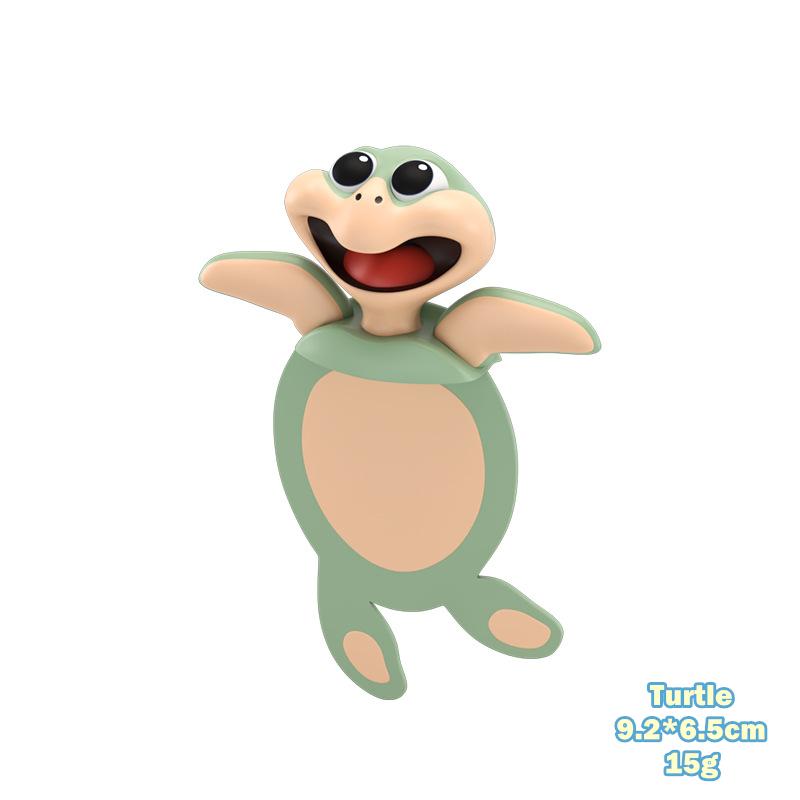 1 Stück kreatives 3D-Stereo-Lesezeichen zum Lesen von Büchern, Cartoon-Tier-Marker, niedlicher Panda, Hundehai, Seite halten