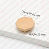 NAIERDI Solid Wood Cabinet Handles Modern Single Hole Wooden Pulls Octagon Round Knobs for Kitchen Cupboard Wardrobe Hardware