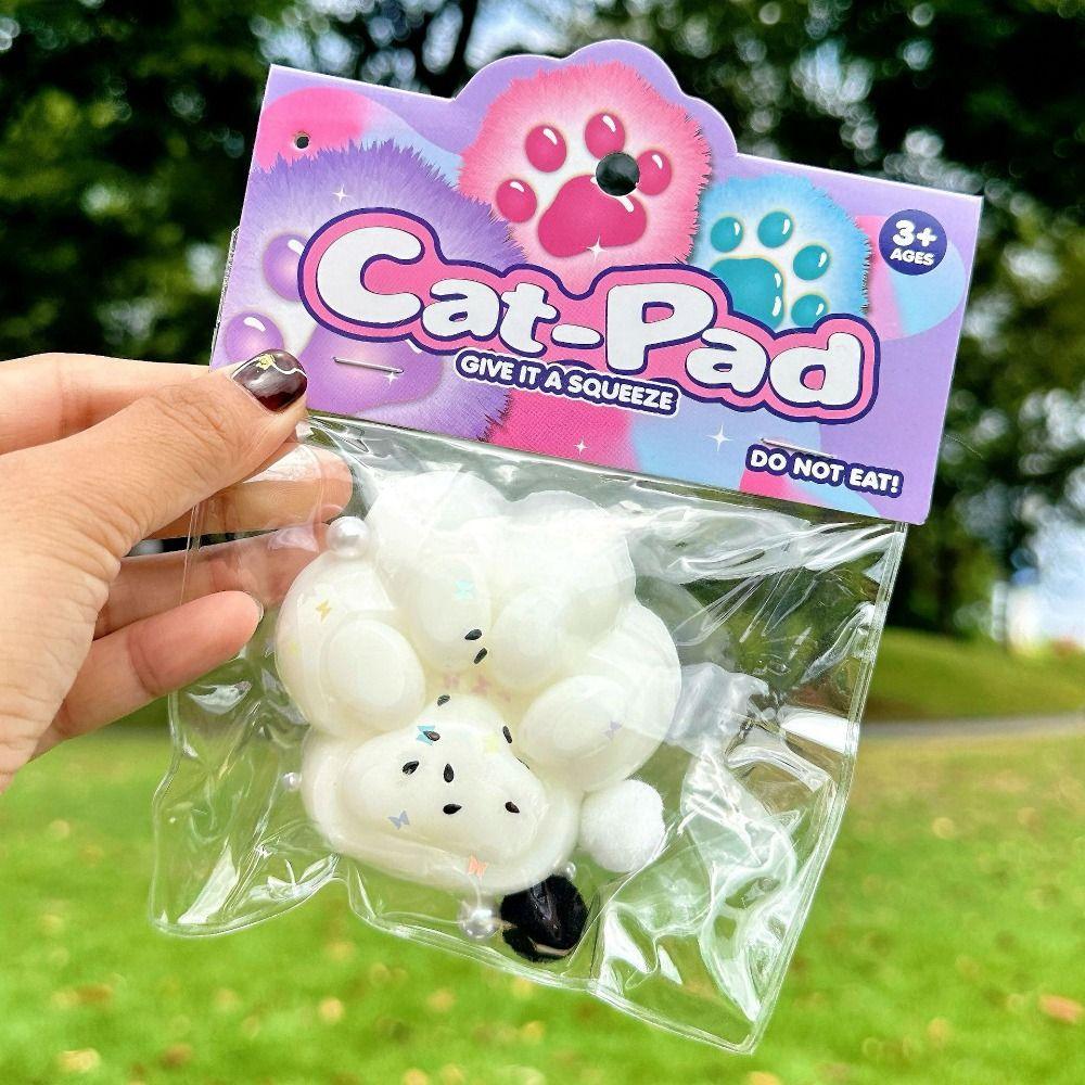 TPR zmáčknutí kočičí tlapky Pearl hračka kočičí dráp štípací hračka pro rychlé zotavení kočičí tlapka s pomalým odrazem hračka pro děti