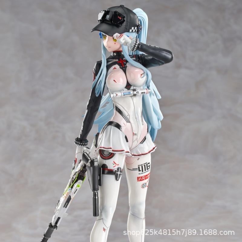 Keloke Speed Star Girls Frontline Hk416 Mecha Girl Anime Figure Fully Painted Pvc Statue Desktop Ornament For Anime Fans