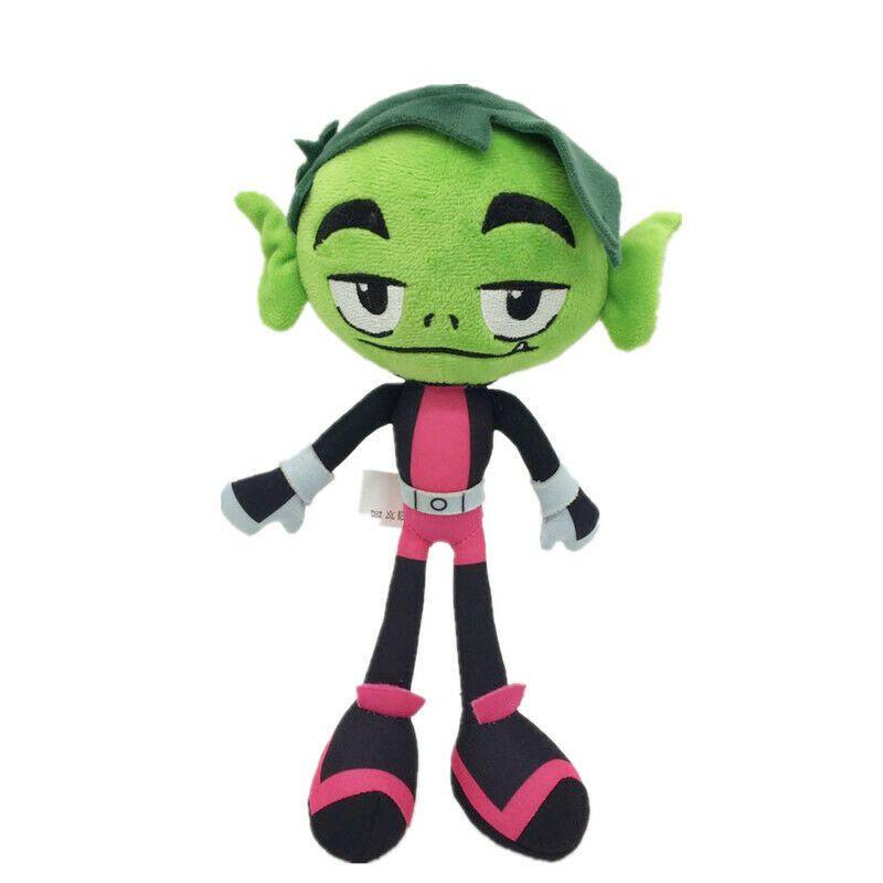 Teen Titans 10" Go Robin Cartoon Robin Cyborg Beast Boy Raven Starfire Toy Plush