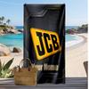 JCB Custom Beach Towel, Print Your Name Text Lightweight Absorbent Towel for Swimming Travel