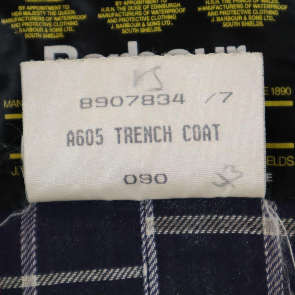 Barbour 90s 3 Warrant Trench Coat Old Oiled Trench Coat C36 Gray Men's Used