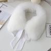 Fox Fur Collar Ladies Winter Furry Fur Collar Women Real Fox Fur Scarf Women Fox Fur Square Collar Short Scarf Shawl Winter