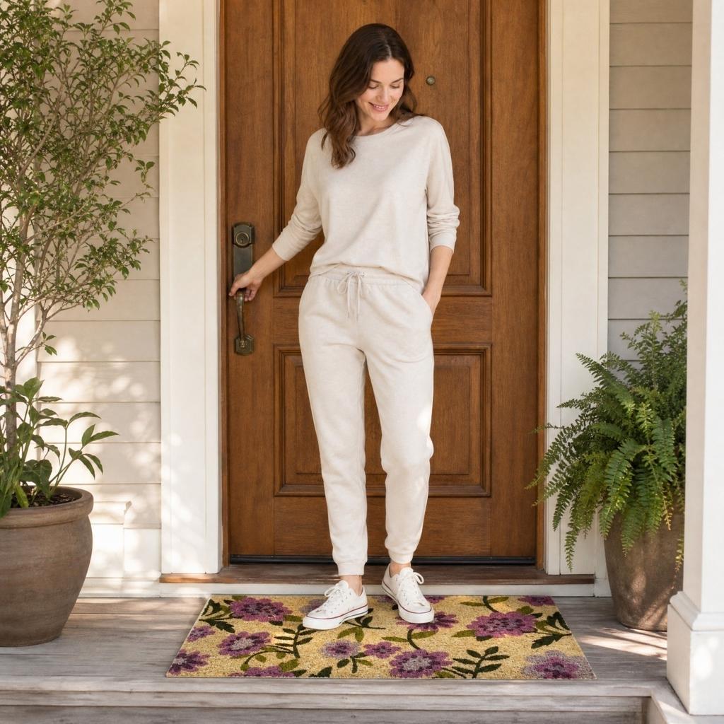 Outdoor Cuttable Non- - Door Coir Thickened Wear- Entryway 4060cm
