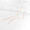 Rose Gold Plated Purple Gold O Chain Earrings Rose Gold Fashion Color Gold Long Earrings