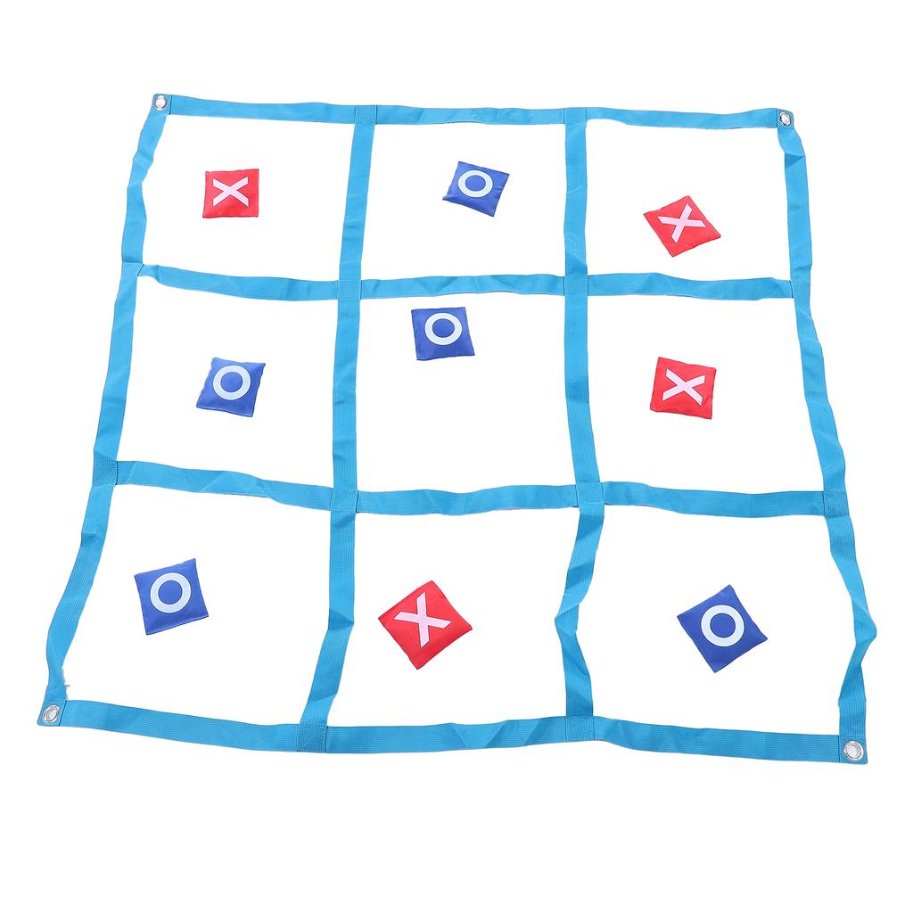 Large XO Outdoor Game Nylon XO Board Toss Yard Game with X and O Bn Bags Drawstring Bag for Kids Backyard Lawn Camping Games
