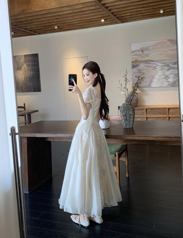 Plus Size French Retro High-Waist Patchwork Fairy Dress for Women - Summer 2026 Collection