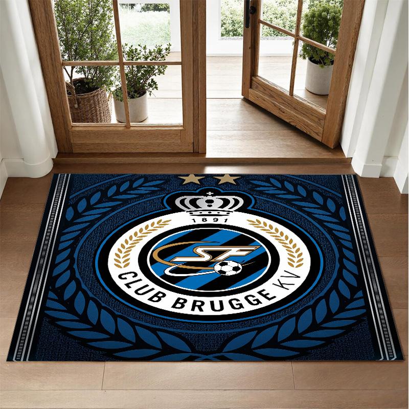 Club Brügge FC Design Kristall-Samt-Teppich Weiche Dekorationsmatte für Schlafzimmer Eingang