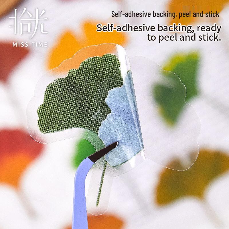 Shí Guāng Leaf Natural Series: Tree-Themed Journal Scenery Stickers (6 Styles)