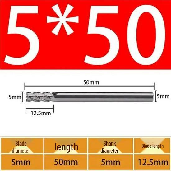 65° Metal Ceramic Flat-Bottom End Mill/Ball Nose End Mill/High-Gloss Mirror Face Mill
