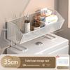 Stainless Steel Wall-Mounted Bathroom Shelf Above Toilet