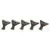 Box Legs Legs Replacement Less Rusty Matching Screws Vintage Pattern Design Zinc Alloy Home Office Shop Box Feet