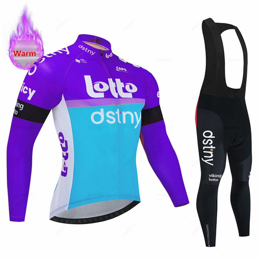 2026 Lotto Zimní cyklistický dres Set Ropa Ciclismo Termální fleece Bicicleta Oblečení MTB Cyklistický závodní dres Oblečení na silniční kolo