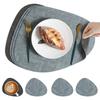 Nordic Water Drop Placemat - Waterproof, Oil-Proof, Heat-Resistant Dining Table Mat for Home, Restaurant, or Hotel Use.
