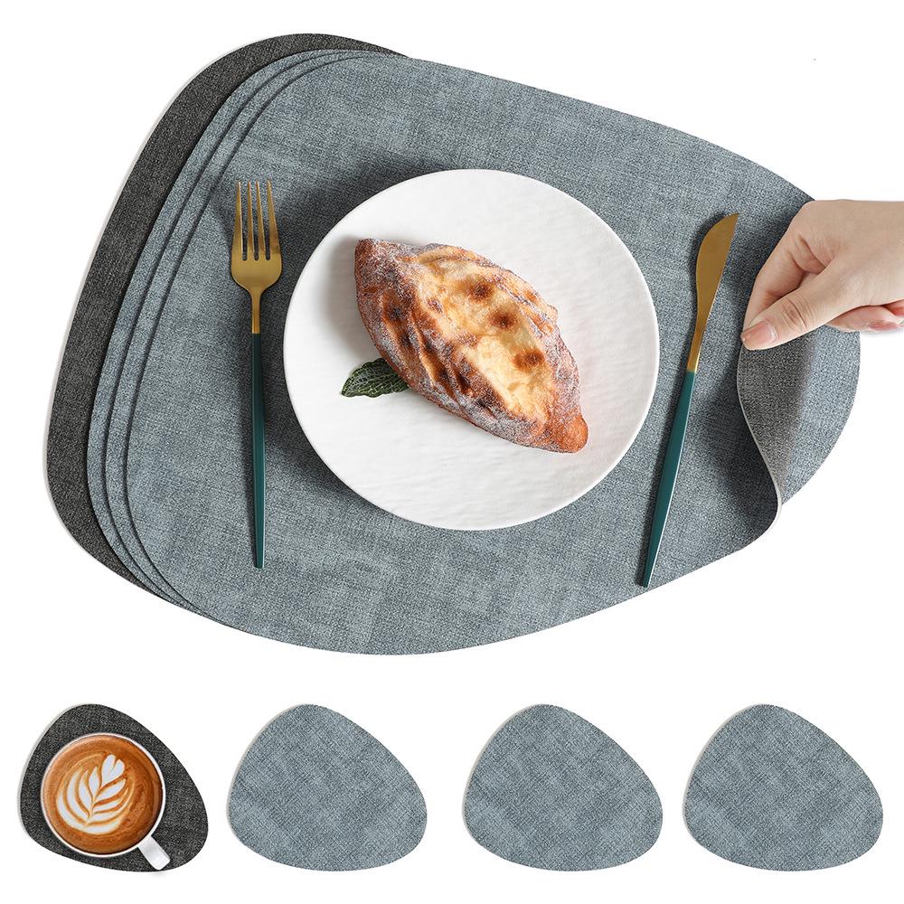 Nordic Water Drop Placemat - Waterproof, Oil-Proof, Heat-Resistant Dining Table Mat for Home, Restaurant, or Hotel Use.