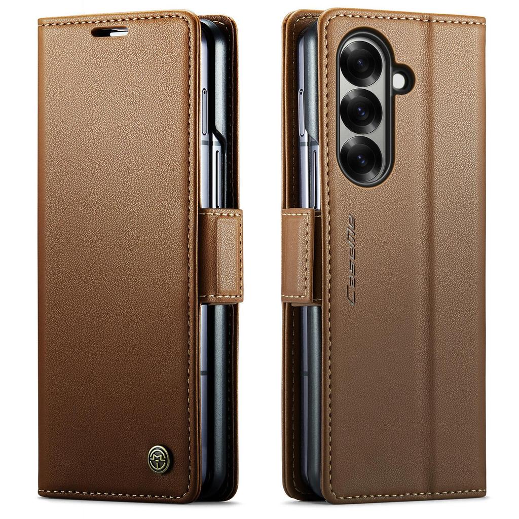 CaseMe For Samsung Galaxy Z Fold 7 Magnetic Flip Leather Wallet Case Skins Cover