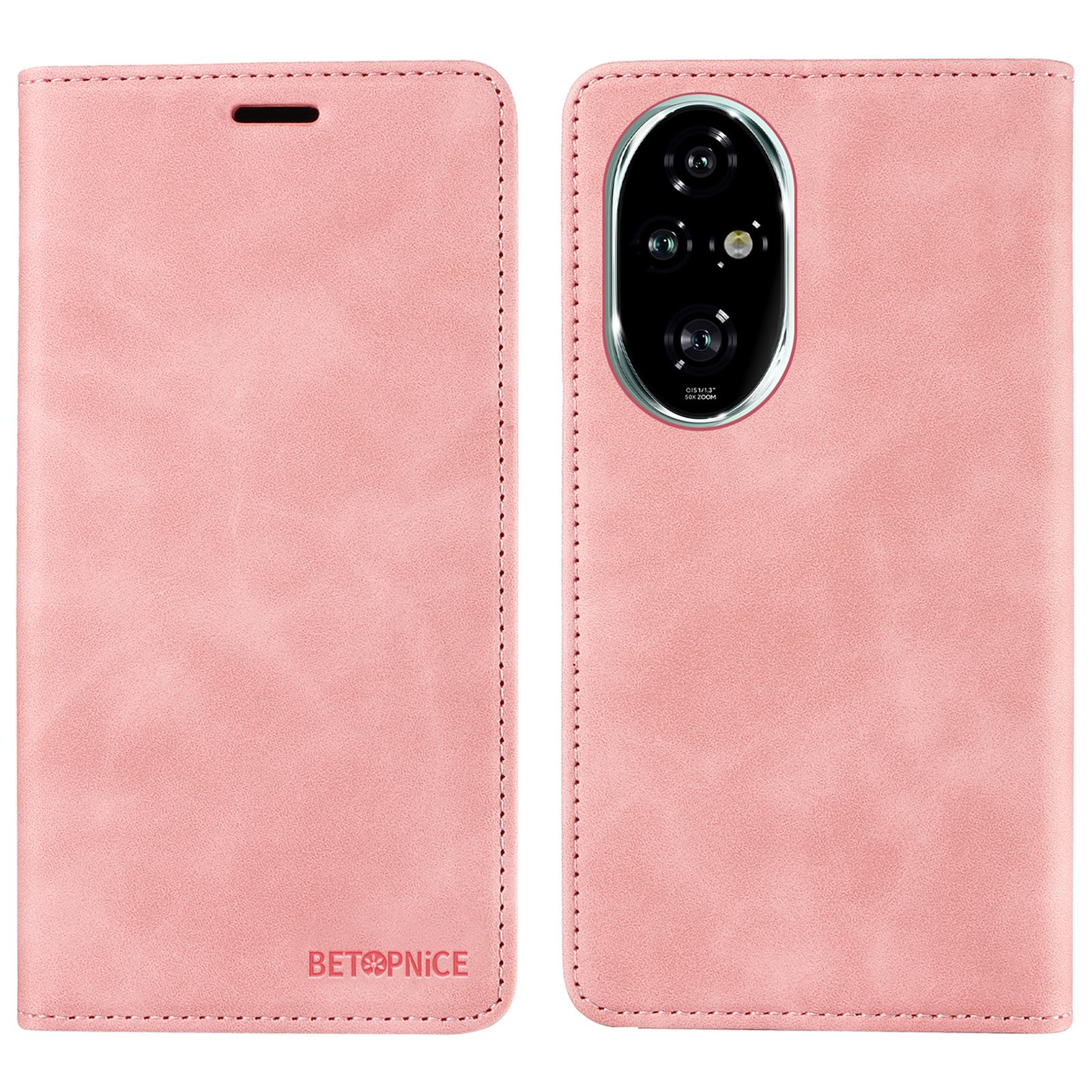 

BETOPNICE 003 For Honor 200 Pro 5G Case Leather Phone Cover RFID Blocking Pink